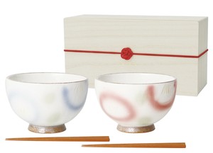 TETOTE ハナツバキ 飯碗箸 ペアセット