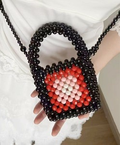 【HOOK for girls】ビーズミニハンドバッグ レディース ミニバッグ ショルダー