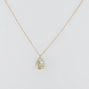 フラワーリング ネックレス クリアシャイニー ニュアンス AAN0801-GD