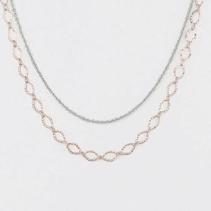 フラワーリング ネックレス サークルチェーン ピンクゴールド AAN0784-PG
