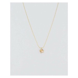 フラワーリング ネックレス 誕生石カラーストーン 4月 モルガナイト AAN0752-4