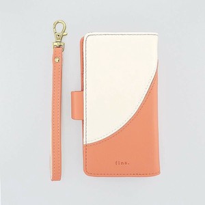フラワーリング スマホカバー ブックレットケース(マルチ対応)バイカラー オレンジ SCM0052-OR