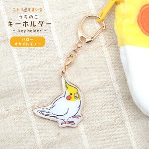 うちのこキーホルダー ハローオカメルチノー オカメ　インコ　ことり　チャーム