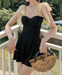 连身泳装/连体泳装 洋装/连衣裙 花卉图案