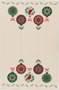 【予約販売】ナウデザイン  ティータオル 良い知らせ【クリスマス/インド製】