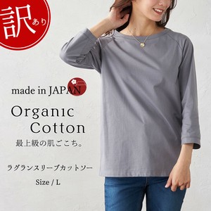 T-shirt Ladies fashion T-Shirt Raglan Sleeve Cotton Cut-and-sew Made in Japan