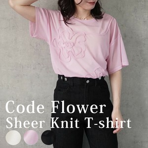 T 恤/上衣 花朵 短袖 立即发货