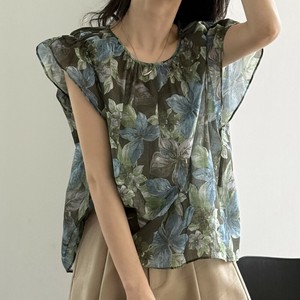 u27588トップス レディース シャツ Tシャツ  花柄 韓国風 2025夏新作