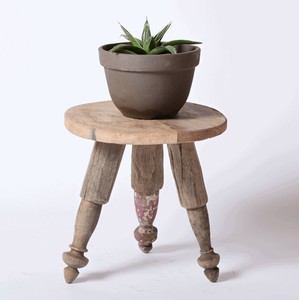 【木製ミニスツール】＊64986 PILLAR STOOL
