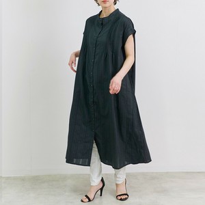 綿ドビー　ピンタックシャツワンピース SS【2025新作】