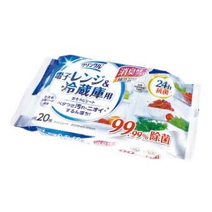 <低額ノベルティ>クリンクル消臭機能+ 電子レンジ冷蔵庫用おそうじシート20枚　(LK-595)