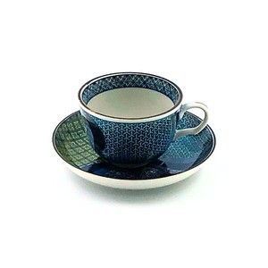 美浓烧 茶杯盘组/杯碟套装 手绘 匠技 日本制造