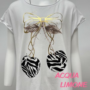 T-shirt T-Shirt French Sleeve Printed Cotton Made in Italy
