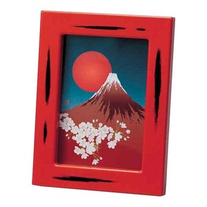 東出漆器 和風フォトフレーム 根来(富士) 2702