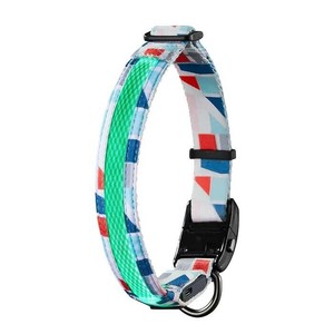 ルークラン ドッグネス LED首輪 L モザイクブルー ペット用品