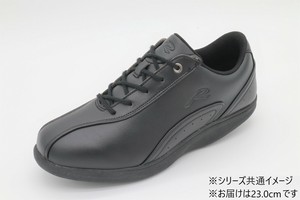 ウォーキングシューズ ロシオ RD スムースブラック 23.0cm