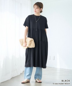 洋装/连衣裙 短袖 茧形 分层洋装/连衣裙 春夏