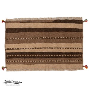 キリム　ペルシャ　イラン　オーガニックウール　絨毯　ラグ　玄関マット　50×80cm　K1017_NE
