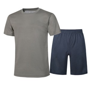 パンツスーツ 2点セット Tシャツ ラウンドネック 半袖  夏 速乾 ゆったり 快適 メンズ ファッション PBQ021