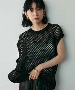 ラメメッシュベスト