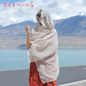 ショール マフラー 日焼け止め   無地 レディース ファッション  PBQ036
