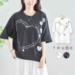 T-shirt Pearl Heart Motif [2025 NEW]