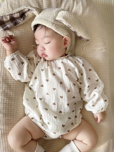 ハート　ロンパース　ベビー服　ベビー服 女の子　ベビー服 男の子　ベビー服 　ベビー用品　ベビー ギフト