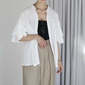 【2025SS新作入荷】Layered frill shirt　レイヤードフリルシャツ