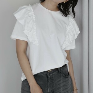 【2025SS新作入荷】Shoulder frill T-shirt ショルダーフリルT
