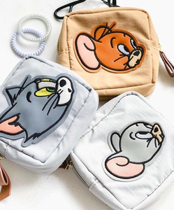 TOM and JERRY×Flapper アップリケダイカットポーチ