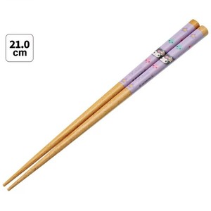 【スケーター】四角先丸箸 21cm 【クロミ カオハナ】