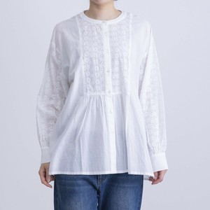 【8月入荷予定】【2025秋冬物新作】シフリー刺繍前開きブラウス