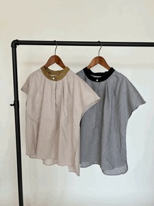 衬衫 立领 竖纹 衬衫