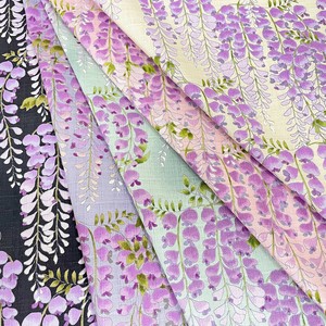 サザンクロス　KTS7094　藤の花文様　全5色　/布　手づくり　ハンドメイド