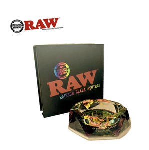 RAW　レインボー グラス アシュトレイ　RAINBOW GLASS ASHTRAY  灰皿　正規品　手巻きたばこ
