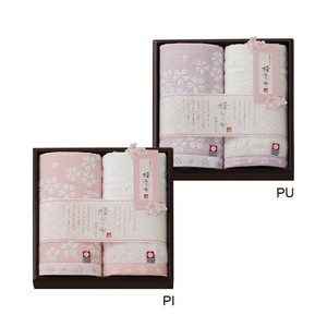 桜おり布　ウォッシュタオル2枚セット　IS8615　日本製
