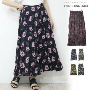 Skirt Long Skirt Floral Pattern