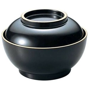 福井クラフト　4.2寸お好み椀 黒茶天金 12025340