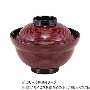 福井クラフト　TA6寸かがみ椀溜ハジキ刷毛目内黒 32015890