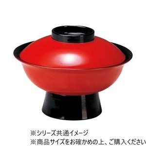 福井クラフト　5.5寸飛龍椀 朱ツバ黒内黒天朱 12025750
