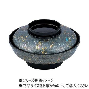福井クラフト　6.5寸大輪丼浅型銀光彩 32000070