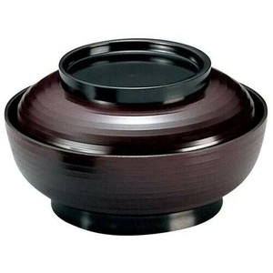 福井クラフト　TA6寸乱引三日月丼 溜内黒 33500740