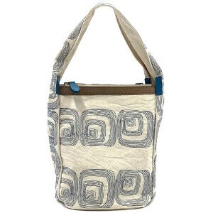 Shoulder Bag Cattle Leather Small Canvas 2Way Tote Bag S/S Made in Japan