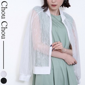 お花柄 レース チュールブルゾン 2025人気 新作  chouchou東京