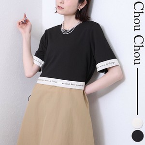 英字ロゴ切替ワンピース　2025SS新作　 chouchou東京