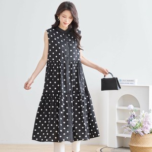 【2025新作】【M〜L】プリントノースリーブワンピース(N82-232/N82-235/N82-236)（5号店）FM5