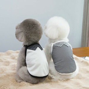 犬服 2色5サイズ ドッグウェア ペット服 ストライプ