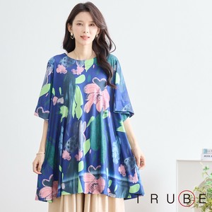 T-shirt Tunic Flower Print A-Line Botanica [2025 NEW]