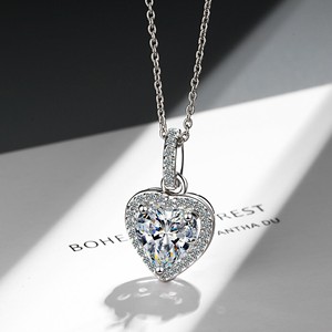 ハート　ネックレス ネックレス レディース　ネックレス シルバー925　メッキ ネックレス シルバー