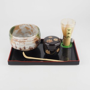 絵織部 抹茶碗 盆点揃